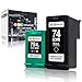 GPC Image Remanufactured Ink Cartridge Replacement for HP 74XL 75XL 74 XL 75 XL to use with Photosmart C4280 C5280 C4385 C4580 Officejet J6480 J5780 Deskjet D4360 Printer(1 Black 1 Tri-Color, 2-Pack)