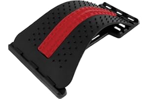 Back Stretching Device, Lumbar Support Back Strecher, Lumbar Back Pain Relief Device, Back Massage Stretcher 4 Adjustable Set