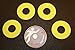 RiverCity Pitching Washers: (4) Yellow 2.5 Inch Washers