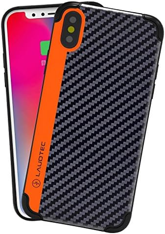 iPhone X Case, Laudtec Carbon Fiber iPhone X Case, Scratch Resistant Corner Protection Case for Apple iPhone X Christmas Birthday Gifts for Men Women Him Father Dad Son Brother Husband Boys Boyfriend