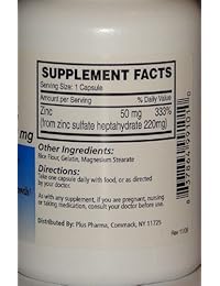 pluspharma Zinc Sulfato 220 mg cápsulas