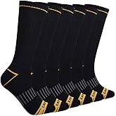 CAT mens 6-pack Half Cushioned Crew Socks