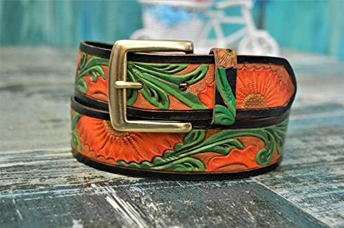 mens custom western belts
