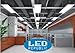 Led Republic UL LED Panel 2-Pack Light 1x4 40W 5000k 4300 Lumens, Daylight, DLC Qualified, Eligible for Nationwide Rebate Programs Flat Celling Led Sheet Panels Lighting Board