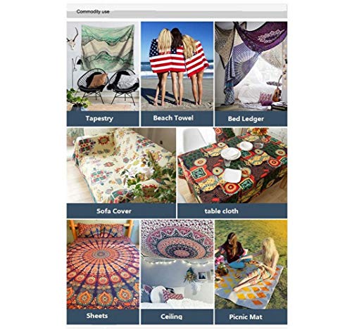 Rfvbnm Wall Hanging Tapestry Hippie Hippy Tapestries Flower