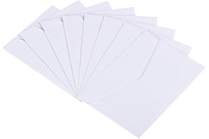 PATIKIL Mini Envelopes, 24 Pack Mini Gift Card Business Card Envelope for Small Note Cards Greeting Wedding, White