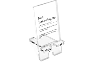 FOKCBOCM Funny Phone Stand, Humor Phone Stand, Acrylic Fun Office Phone Stand Gifts for Women Men Coworkers Friend Bestie Sister Brother, Fun Phone Stand Bracket for Table Nightstand Home Office-DX19