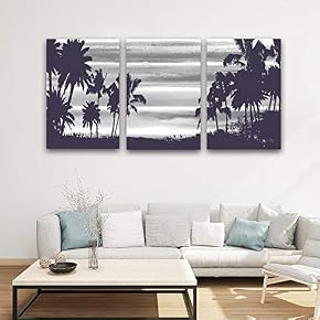 wall26 3 Panel Canvas Wall Art Gorgeous Palm...
