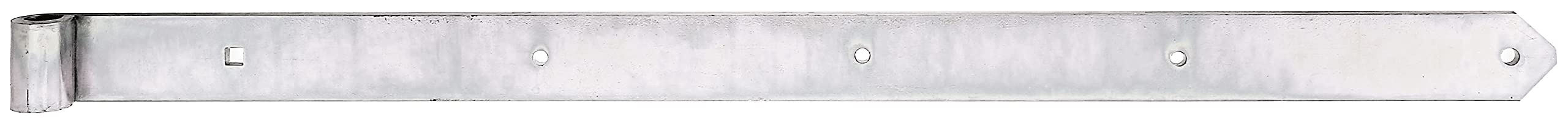 Strap Hinge Straight with Rounded End Rolle 20 mm / 1000 x 60 mm / 1 STK. galvanisch Gelb verzinkt — image 1