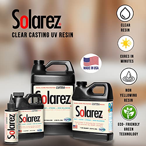 SOLAREZ UV Cure Clear Casting Resin (Quart) DIY Jewelry, Hobby, Craft
