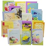 48pk Assortment of Greeting Cards With Color Envelopes For Every Occasions Birthday Thinking of You Sympathy Box Set