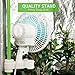 VIVOSUN 6 Inch Clip on Oscillating Fan Fit for 0.59 to 1 Inch Grow Tent Pole with 2-Speed Control