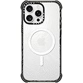 CASETiFY Ultra Impact iPhone 16 Pro Max Case [Strong Slim / 11.5ft 5X Militray Grade Drop Protection/Compatible with Magsafe] - Topography Map - Clear Black