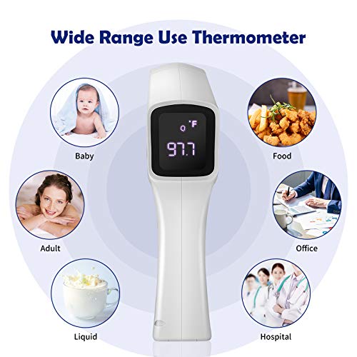 Forehead Thermometer, No Contact Digital Thermometer for Fever with