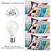 A19 LED Bulbs, SHINE HAI 3000K 800lm Non-dimmable LED Light Bulbs 60W Equivalent, 6-Pack