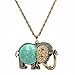 Yiwa Women's Elephant Shape Pendant Sweater Chain Necklace primary