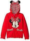 Disney girls Minnie Polka-dot Bow Hoodie Hooded