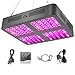 MAYGROW Reflector-Series 1200W LED Plant Grow Light, with Thermometer Humidity Monitor and Adjustable Rope, Full Spectrum Double Switch Plant Light for Indoor Plants Veg and Flower