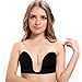 Strapless Bra for Women Deep U-Shaped Backless Adhesive Silicone Push Up Bras