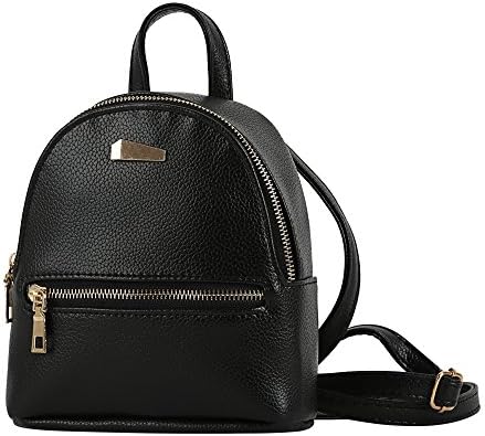 YBYT Mini Small Women Shopping Backpacks Girl School Bag Preppy Style Rucksack (Black1)
