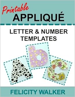printable applique letter number templates alphabet