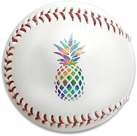 Watercolor Pineapple Funny Pineapple Art Size 9 Safety Soft Baseballs Bullet Ball Training Ball White