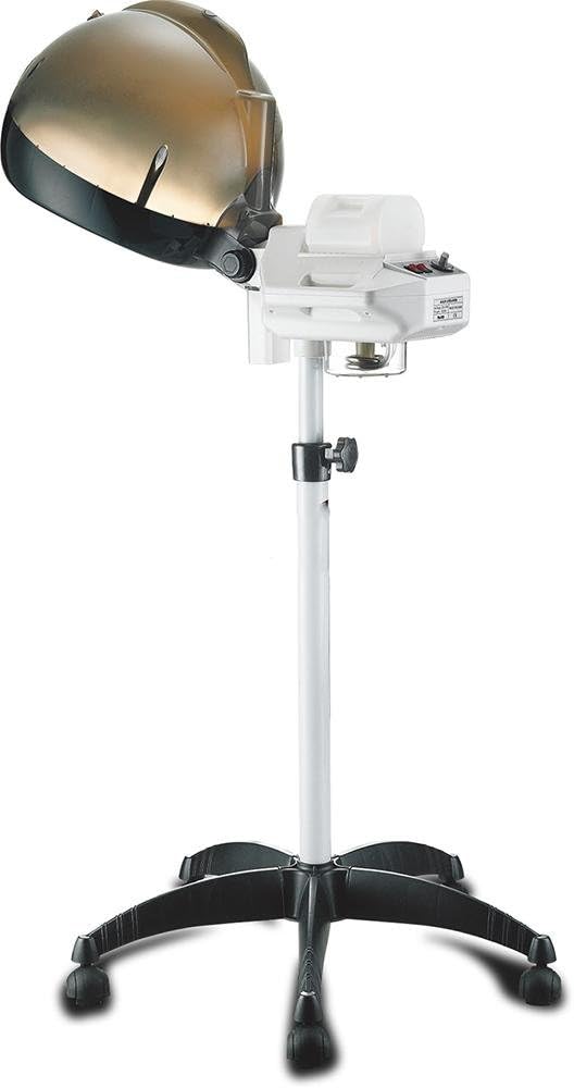 650W Salon Hair Steamer Stand Up Hair Color Processor for Hair Treatment Barber Spa Tools Rolling Floor Base,Adjustable Timer, 2 Speeds