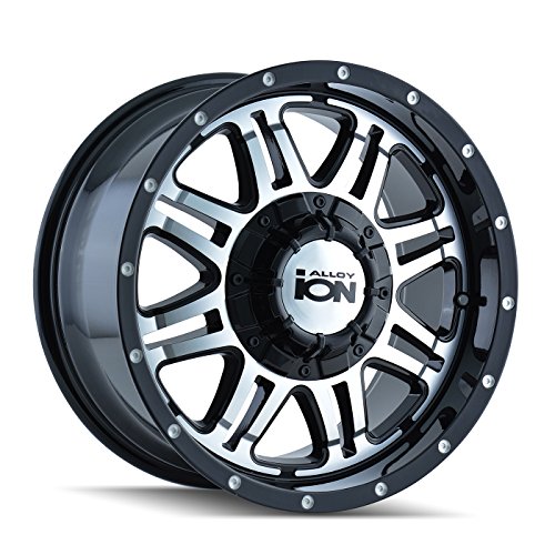 UPC 729419067779, Ion Alloy Style 186 Black Wheel with Machined Face (18x9&quot;/8x165.1mm)