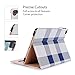 iPad Pro 9.7 Case - ProCase Stand Folio Case Cover for Apple iPad Pro 9.7 Inch 2016, with Multiple Viewing Angles, Document Card Pocket - Plaid