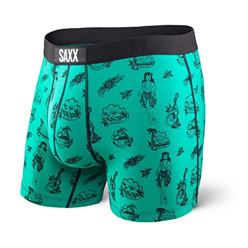 Saxx Vibe Boxer Modern Fit Green Hula S 2-PACK