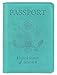 Passport Holder, JUSUN Protective Leather Travel RFID Blocking Wallet Cover Case for Passport, Sky Blue