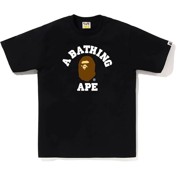 Amazon.com: bape A Bathing ape Logo for X-Large Black Men T Shirt