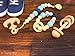 Tamy Bly Natural Wood & Silicone Pacifier Clip Teether, Teething Bracelet, Wooden Teethers, Wood Teething Rings,Updated Assembled Wood Teething Rattle|5pcs Baby Teether Toys Set|BPA Free|Anchor & Hugs