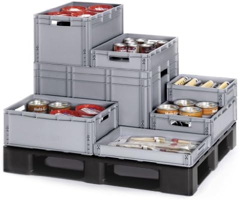 Auer Cerrado Eurobox Recipiente 60 x 40 x 32 cm 65 L: Amazon.es: Jardín