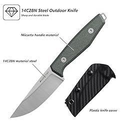 JEABROTHER 14C28N steel fixed blade knife with