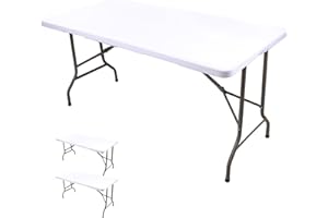 SAJOO Spandex Table Cover 2PC White Fitted Tablecloth 6FT Table Cover Fitted Rectangle Table Covers with Elastic Outdoor Table Cloth for Indoors Outdoors Party Picnic [30 * 72 Inch]