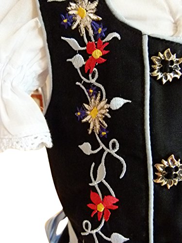 Children Dirndl Dik06 3 pcs. Size 10, Oktoberfest drindle-s dress-es costume-s - Thumbnail 2