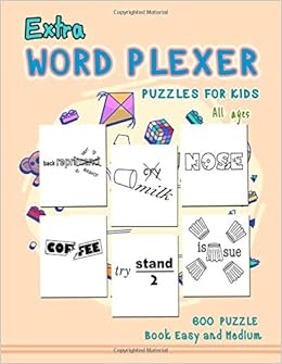 Extra Word Plexer Puzzles For Kids All ages: Book Easy and Medium