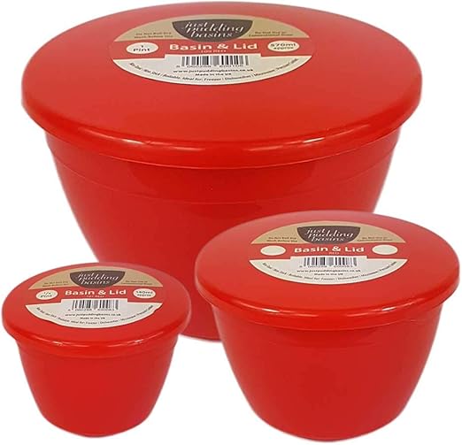 Just Pudding Basins 3 Best Selling Smaller Sizes in One Set Steam