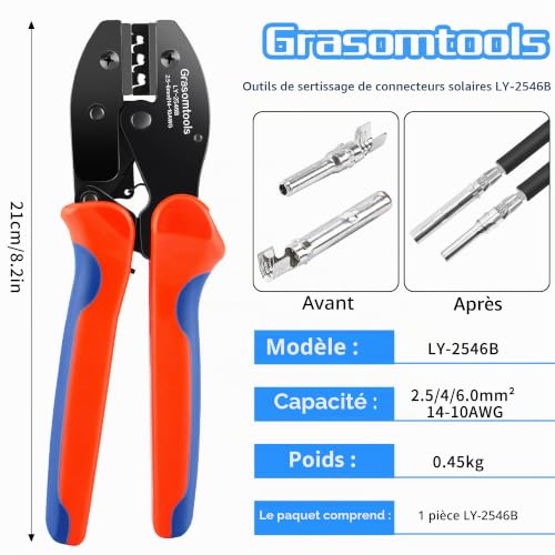 Solar Crimping Pliers for Solar Panel Photovoltaic Cable 2.5/4.0/6.0mm² (Solar Crimping Pliers)