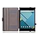 MoKo Google Nexus 9 Case - Slim-Fit Multi-angle Folio Cover Case for Google Nexus 9 8.9 inch Volantis Flounder Android 5.0 Lollipop tablet by HTC, BLACK (With Smart Cover Auto Wake / Sleep Feature)
