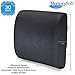 MemorySoft Premium Memory Foam Lumbar Support Pillow Ergonomic Back Cushion to Help Back Pain
