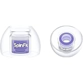 SpinFit Omni for True Wireless Earbuds &amp; IEMs - M -Patented Silicone Eartips for Replacement (1 Pair) (3.7 mm Nozzle Dia.)