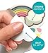 Curious Columbus Non-Slip Bathtub Stickers Pack of 10 Unicorns and Rainbows Decal Treads. Best Adhesive Safety Anti Skid, Anti-Slip Bathtub Appliques for Bath Tub and Shower Surfaces