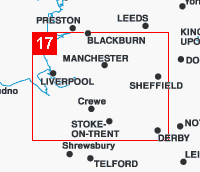 Laminated Wall Map Manchester and Merseyside Postcode Sector Map 17 ...