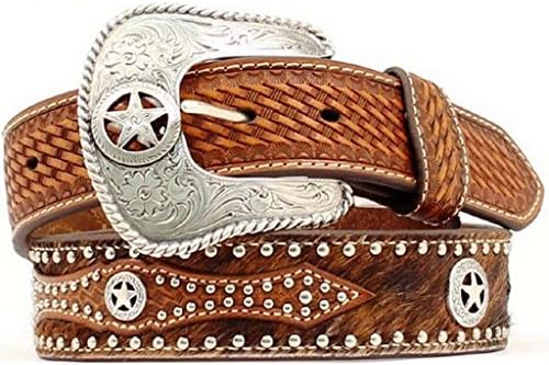 Nocona Belt Co.M & F Western Men's Tan Studded Belt