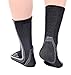 Doc Miller Premium Ankle Brace Compression Support Sleeve Socks for Swollen Foot Plantar Fasciitis Achilles Tendonitis, Use as Injury Support Recovery Eases Pain Swelling 1 PAIR (Gray, X-Large)