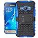 Galaxy Express 3 Case, Samsung Luna case (2016), CoverON [Atomic Series] Hybrid Armor Cover Tough Protective Hard Kickstand Phone Case for Samsung Galaxy J1 Luna 4G LTE - Blue / Black