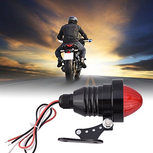 LED Tail Light Brake Stop Running Lamp For Custom Bobber Chopper Cafe – Smoke Lens
