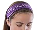 Funny Girl Designs GYMNAST Rhinestone Cotton Stretch Gymnastics Headband (Black)